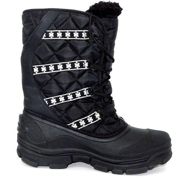 Ozark Trail "Lisa" Black Mid-calf Snow Boot - Picture 1 of 10
